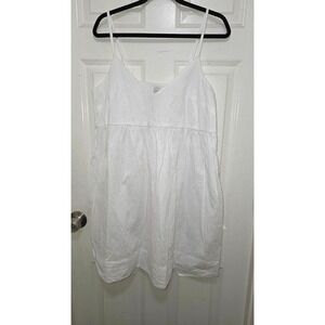 NWT A New Day White Textured Sleeveless Mini Dress Adjustable Straps For Women's